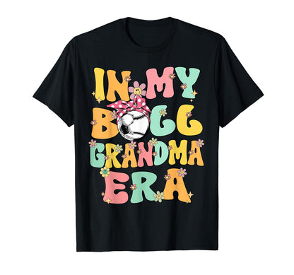 My Ball Grandma Era Groovy Baseball Soccer T-Shirt - Graphic Print Unisex - T-Shirt, Sweatshirt, Hoodie