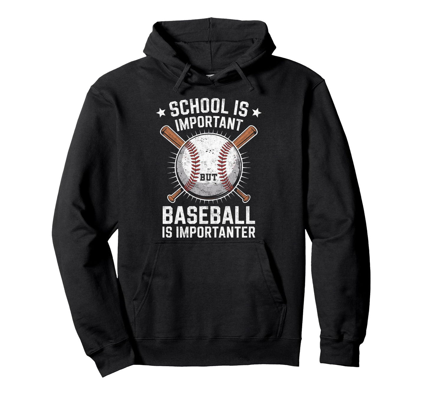 School Is Important But Baseball Is Hoodie - Streetwear Style Unisex - T-Shirt, Sweatshirt, Hoodie