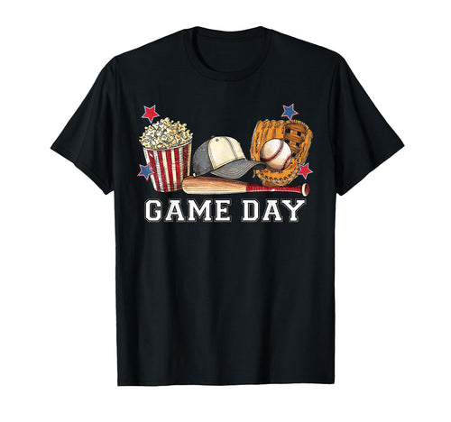 Game Day Ballgame Season Baseball Mom T-Shirt - Novelty Apparel Unisex - T-Shirt, Sweatshirt, Hoodie