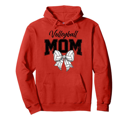 Volleyball Mama Mom Game Day Hoodie - Fun Novelty Design Men Women - T-Shirt, Sweatshirt, Hoodie