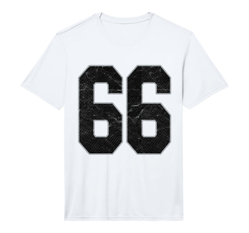 Number 66 Numbered Uniform Sports T-Shirt - Streetwear Style Men Women - T-Shirt, Sweatshirt, Hoodie