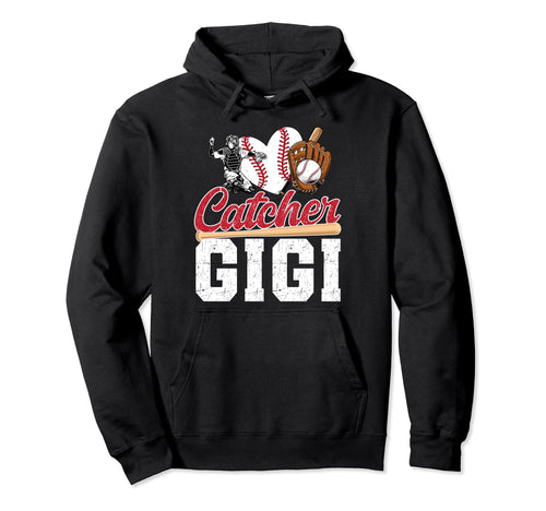Baseball Catcher Gigi Grandma Gigi Hoodie - Fun Novelty Design Unisex - T-Shirt, Sweatshirt, Hoodie
