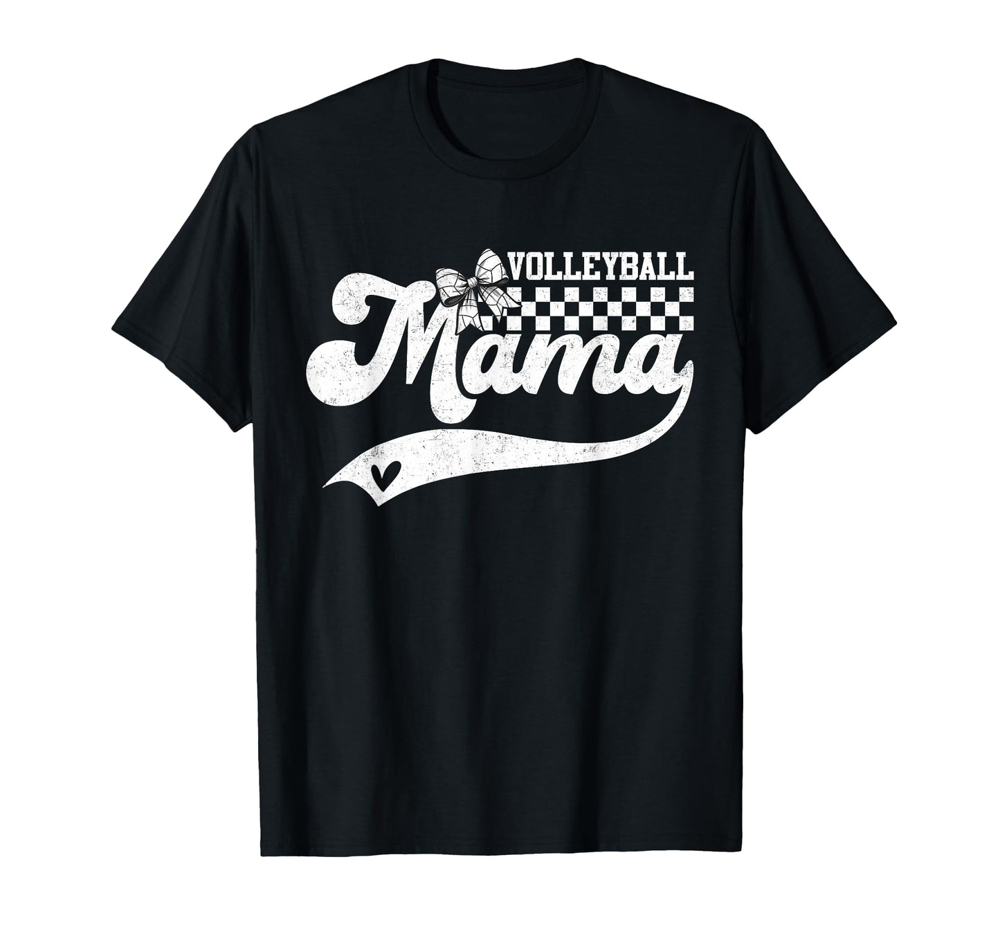 Groovy Volleyball Mama Coquette Bow T-Shirt - Streetwear Style for Adults - T-Shirt, Sweatshirt, Hoodie