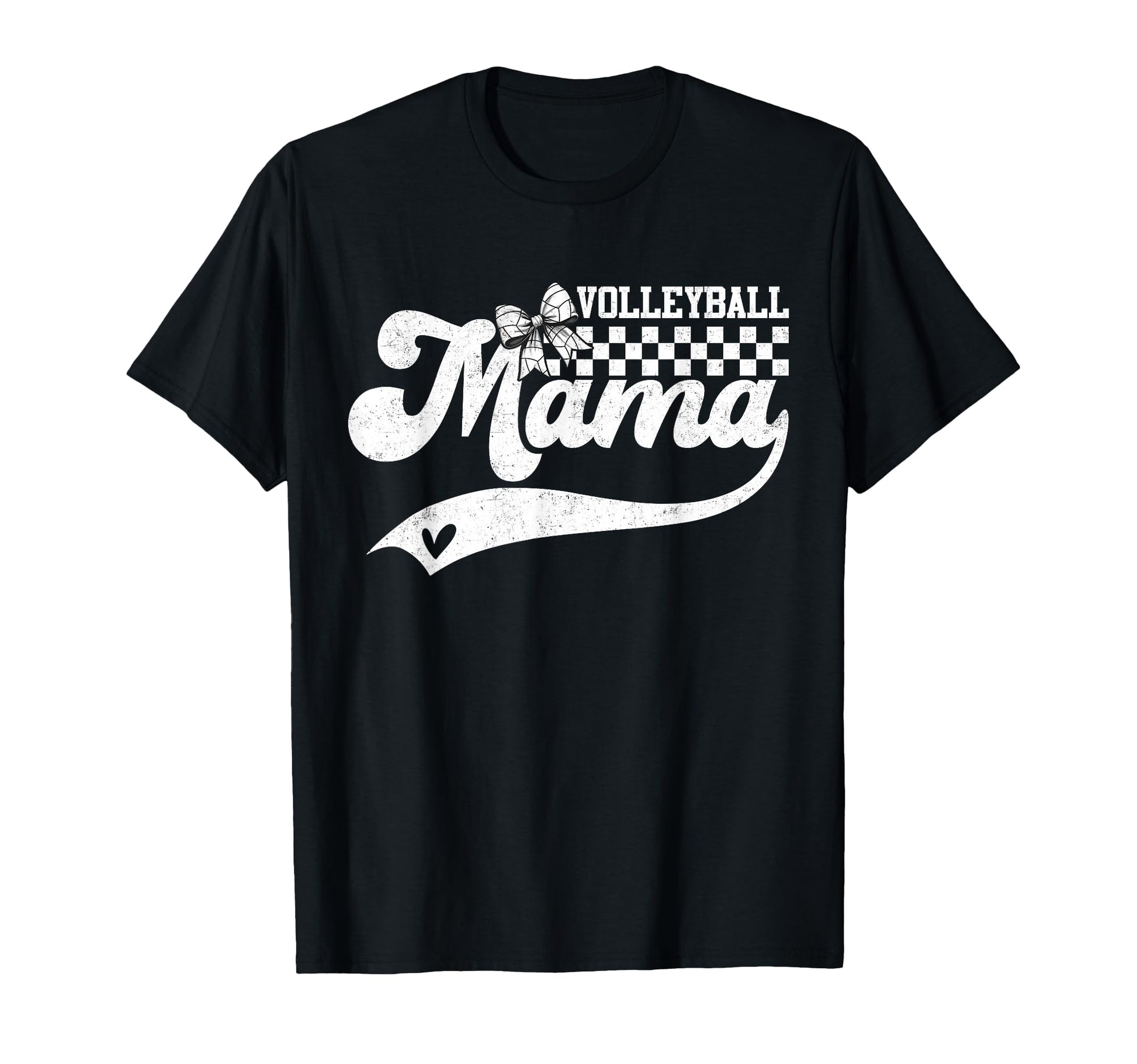 Groovy Volleyball Mama Coquette Bow T-Shirt - Streetwear Style for Adults - T-Shirt, Sweatshirt, Hoodie
