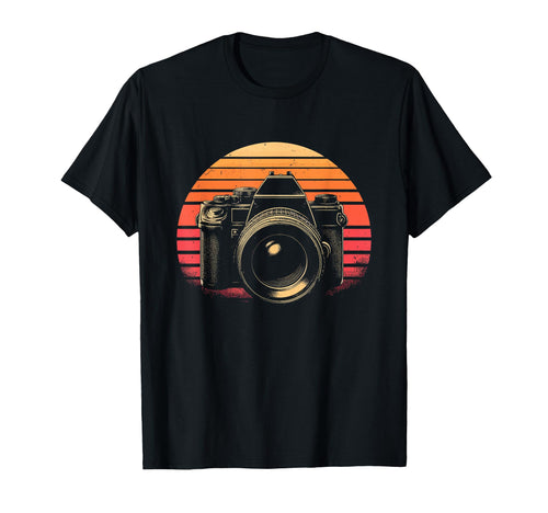 Photographer Sunset Photography Camera T-Shirt - Unique Graphic Unisex - T-Shirt, Sweatshirt, Hoodie