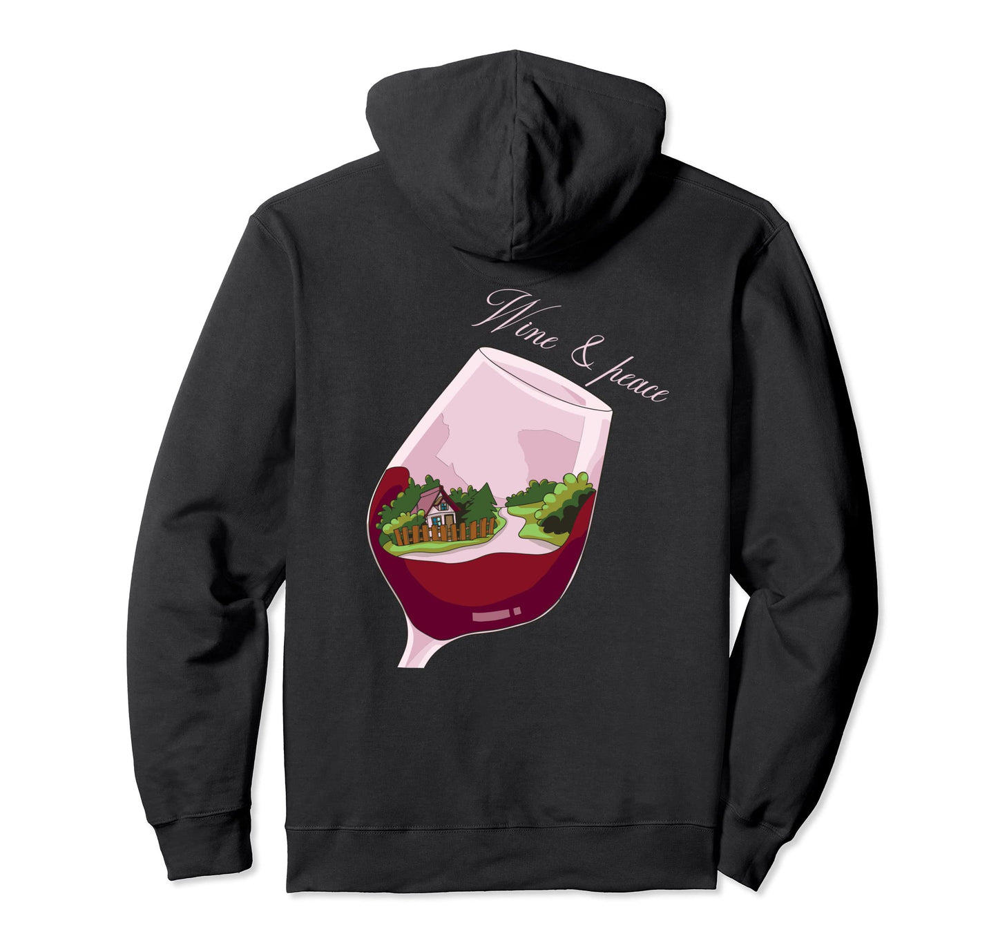 Peace Positivity Hoodie - Fun Novelty Design for Adults - T-Shirt, Sweatshirt, Hoodie