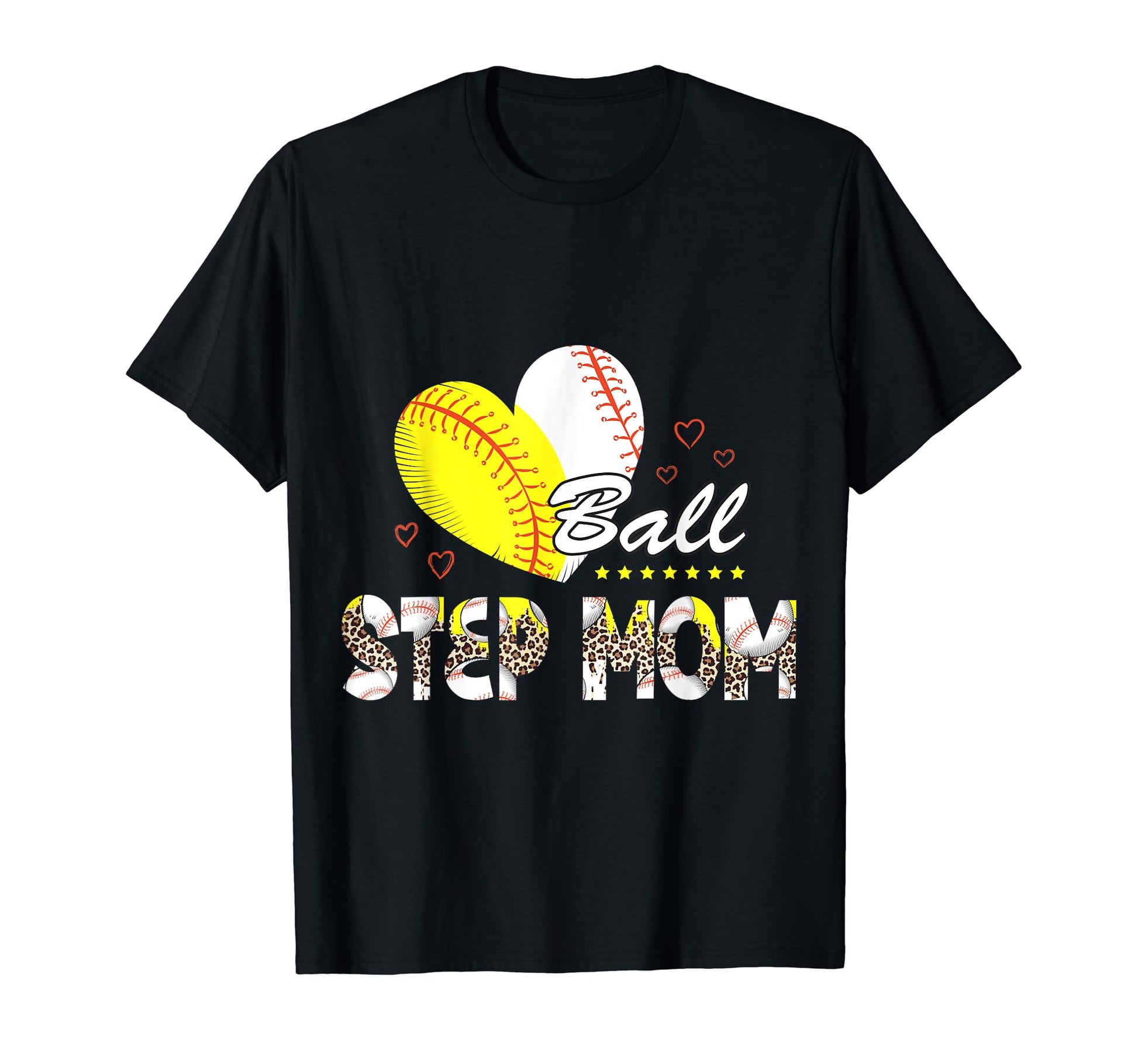 Step Mom Both Baseball Softball T-Shirt - Aesthetic Graphic for Adults - T-Shirt, Sweatshirt, Hoodie