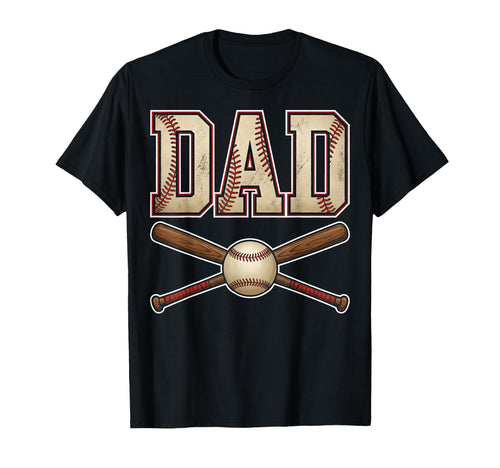 Baseball Dad Funny Fathers Day Baseball T-Shirt - Aesthetic Graphic Unisex - T-Shirt, Sweatshirt, Hoodie