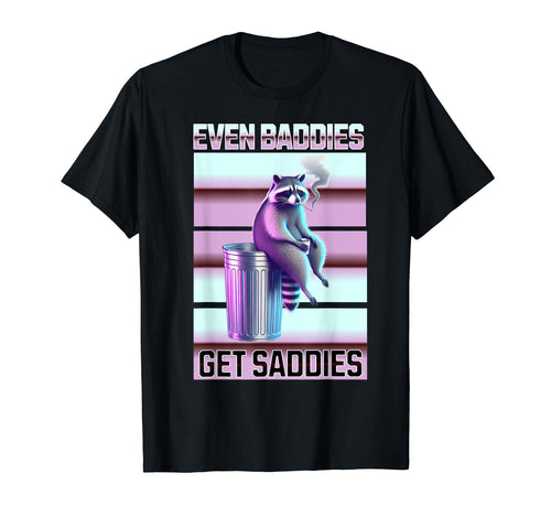 Funny Raccoon Meme Pastel Vaporwave T-Shirt - Unique Graphic for Adults - T-Shirt, Sweatshirt, Hoodie