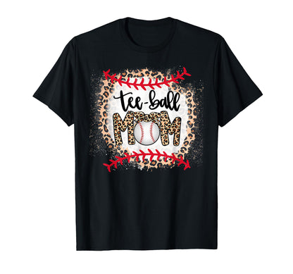 Ball Mom Leopard Baseball Funny Sports T-Shirt - Graphic Print Men Women - T-Shirt, Sweatshirt, Hoodie