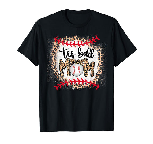 Ball Mom Leopard Baseball Funny Sports T-Shirt - Graphic Print Men Women - T-Shirt, Sweatshirt, Hoodie