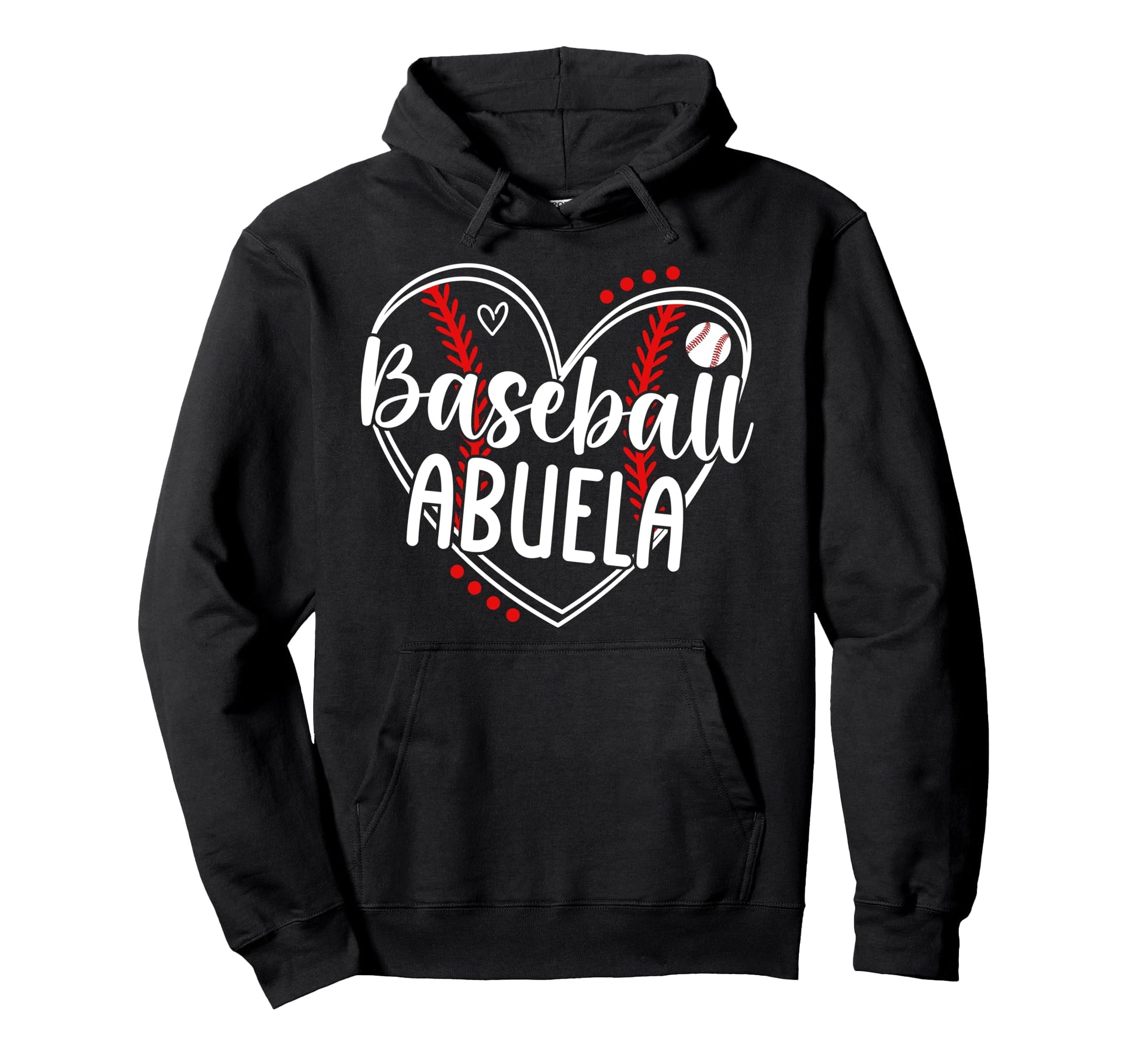 Baseball Abuela Heart Abuela Baseball Hoodie - Aesthetic Graphic Men Women - T-Shirt, Sweatshirt, Hoodie