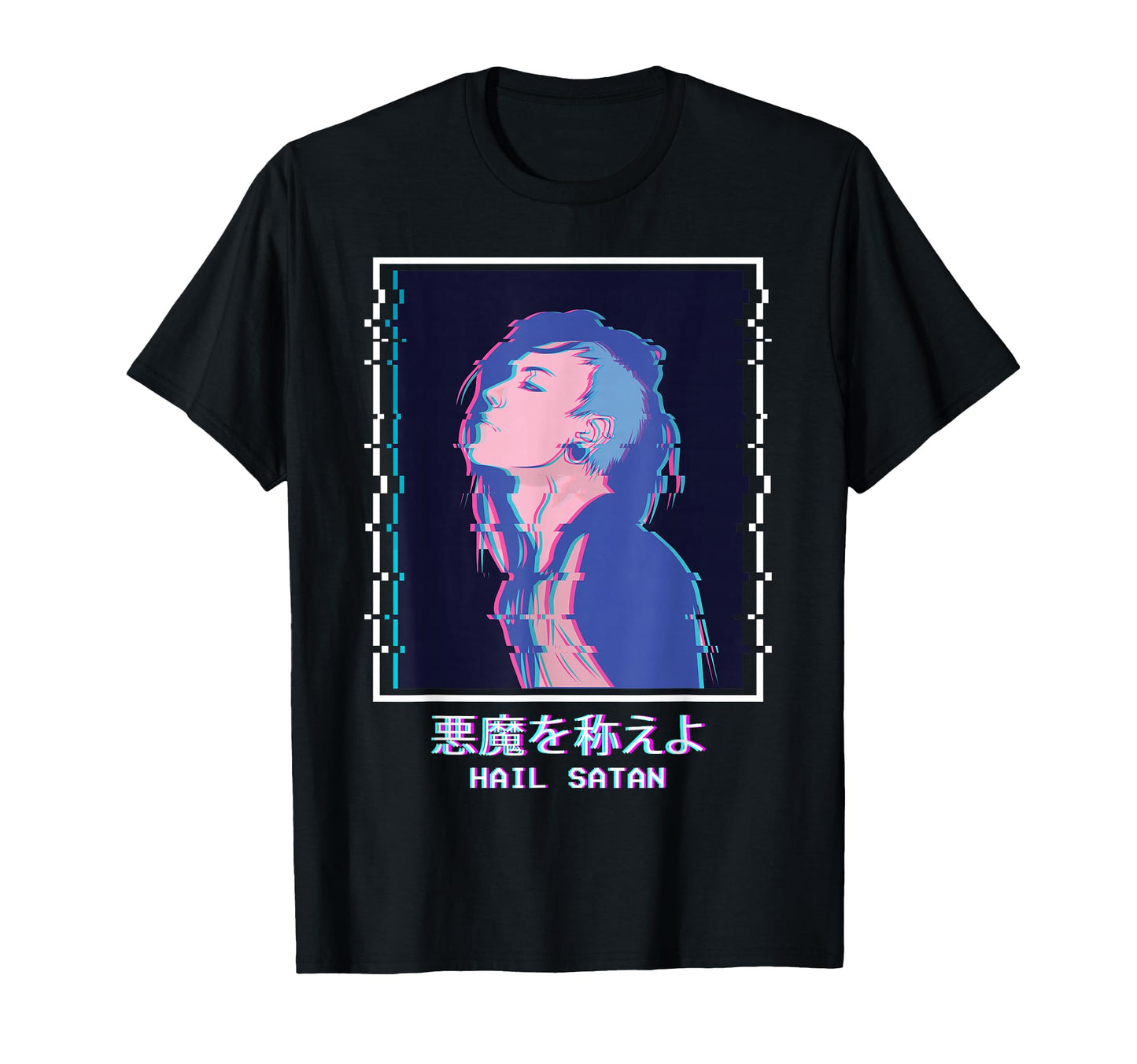 Sad Anime Punk Emo Vaporwave T-Shirt - Fun Novelty Design Men Women - T-Shirt, Sweatshirt, Hoodie