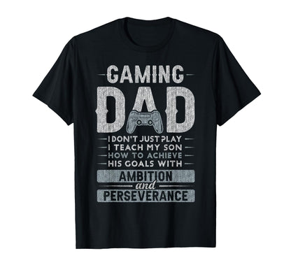 Gaming Dad Father Son Fathers Day T-Shirt - Minimalist Print for Adults - T-Shirt, Sweatshirt, Hoodie