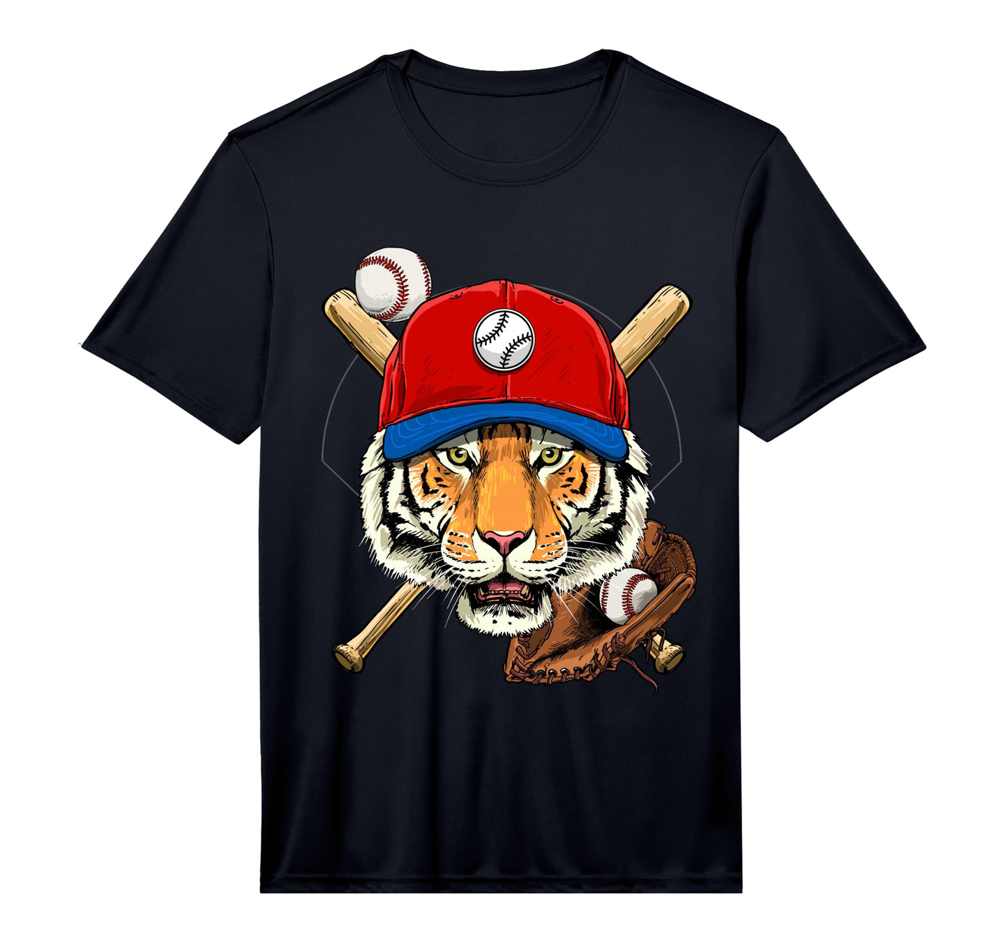 Baseball Player Tiger Lover Pitcher T-Shirt - Trendy Graphic Unisex - T-Shirt, Sweatshirt, Hoodie