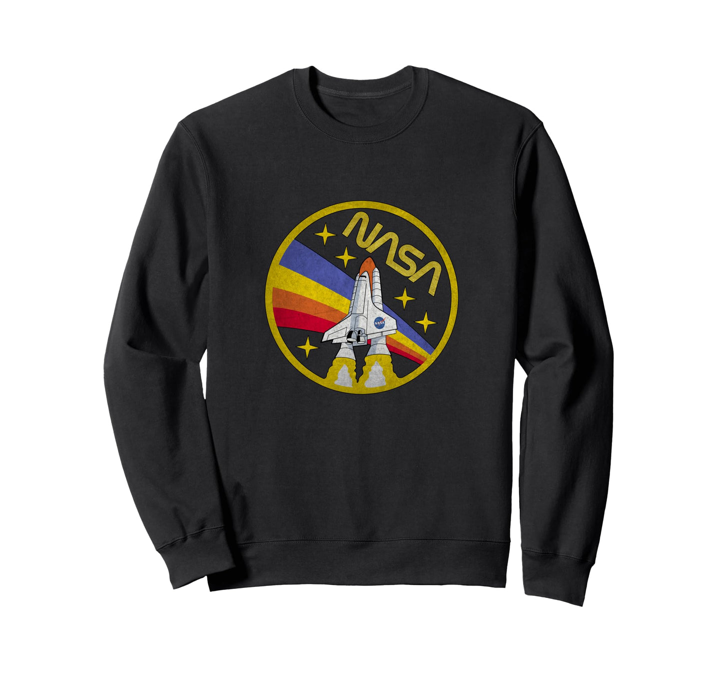 Nasa Space Shuttle Rainbow Worm Logo Sweatshirt - Custom Art Print Unisex - T-Shirt, Sweatshirt, Hoodie