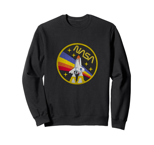 Nasa Space Shuttle Rainbow Worm Logo Sweatshirt - Custom Art Print Unisex - T-Shirt, Sweatshirt, Hoodie