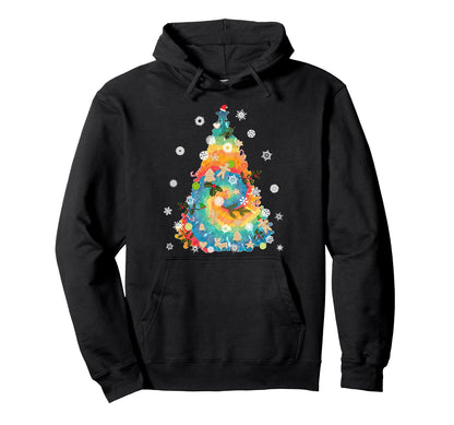 Tie Dye 60S Rainbow Tree Hoodie - Unique Graphic for Adults - T-Shirt, Sweatshirt, Hoodie