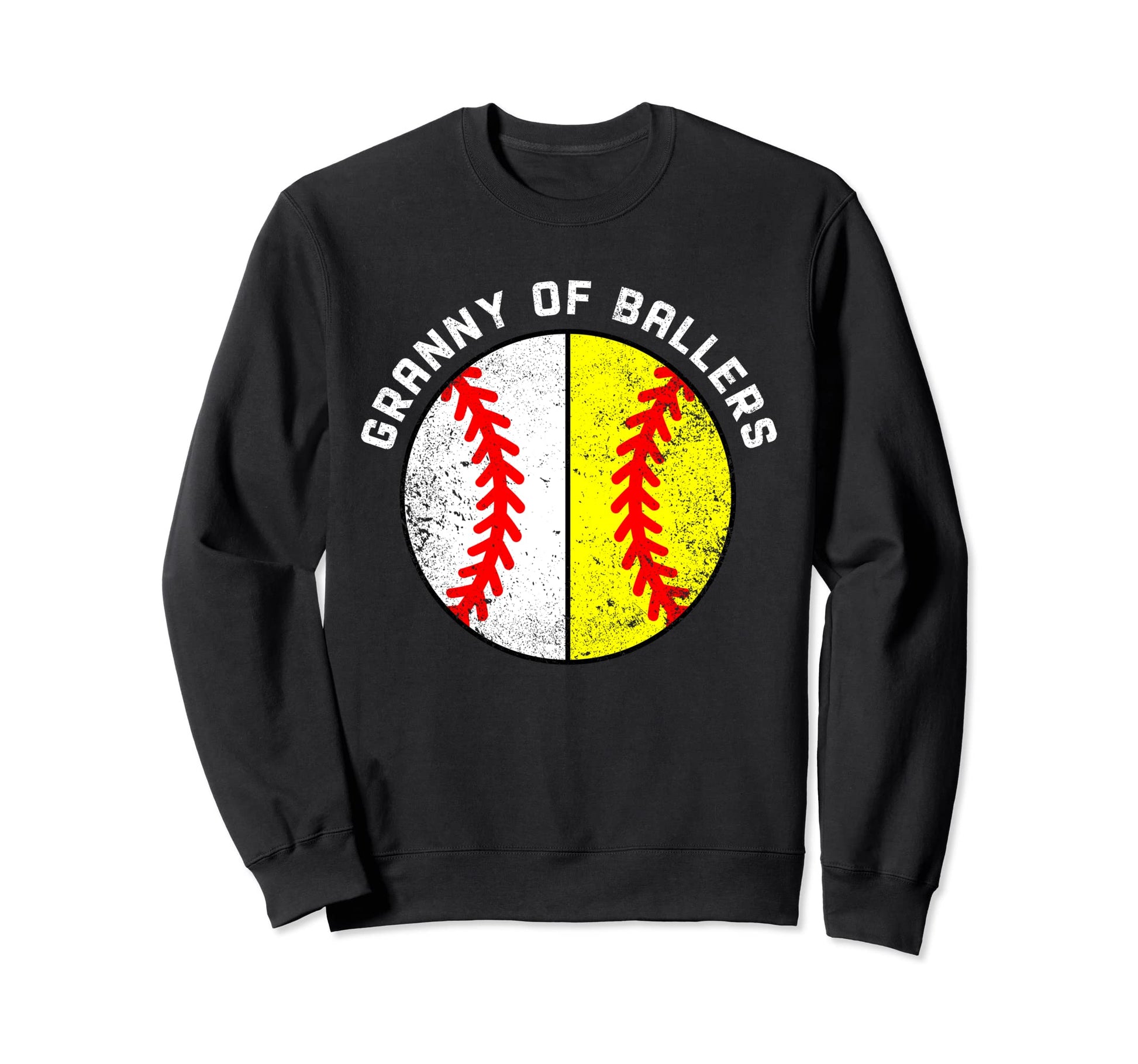Granny Ballers Funny Baseball Sweatshirt - Minimalist Print Unisex - T-Shirt, Sweatshirt, Hoodie