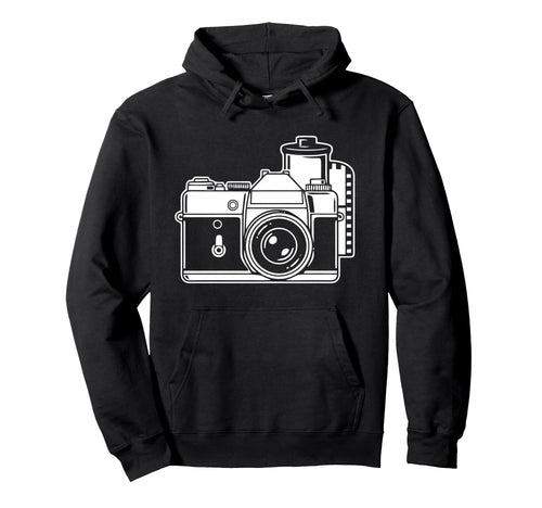Camera Photographer Art Hoodie - Minimalist Print Men Women - T-Shirt, Sweatshirt, Hoodie