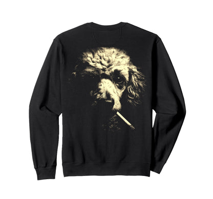 Poodle Smoking Cigarette Grunge Sweatshirt - Streetwear Style for Adults - T-Shirt, Sweatshirt, Hoodie