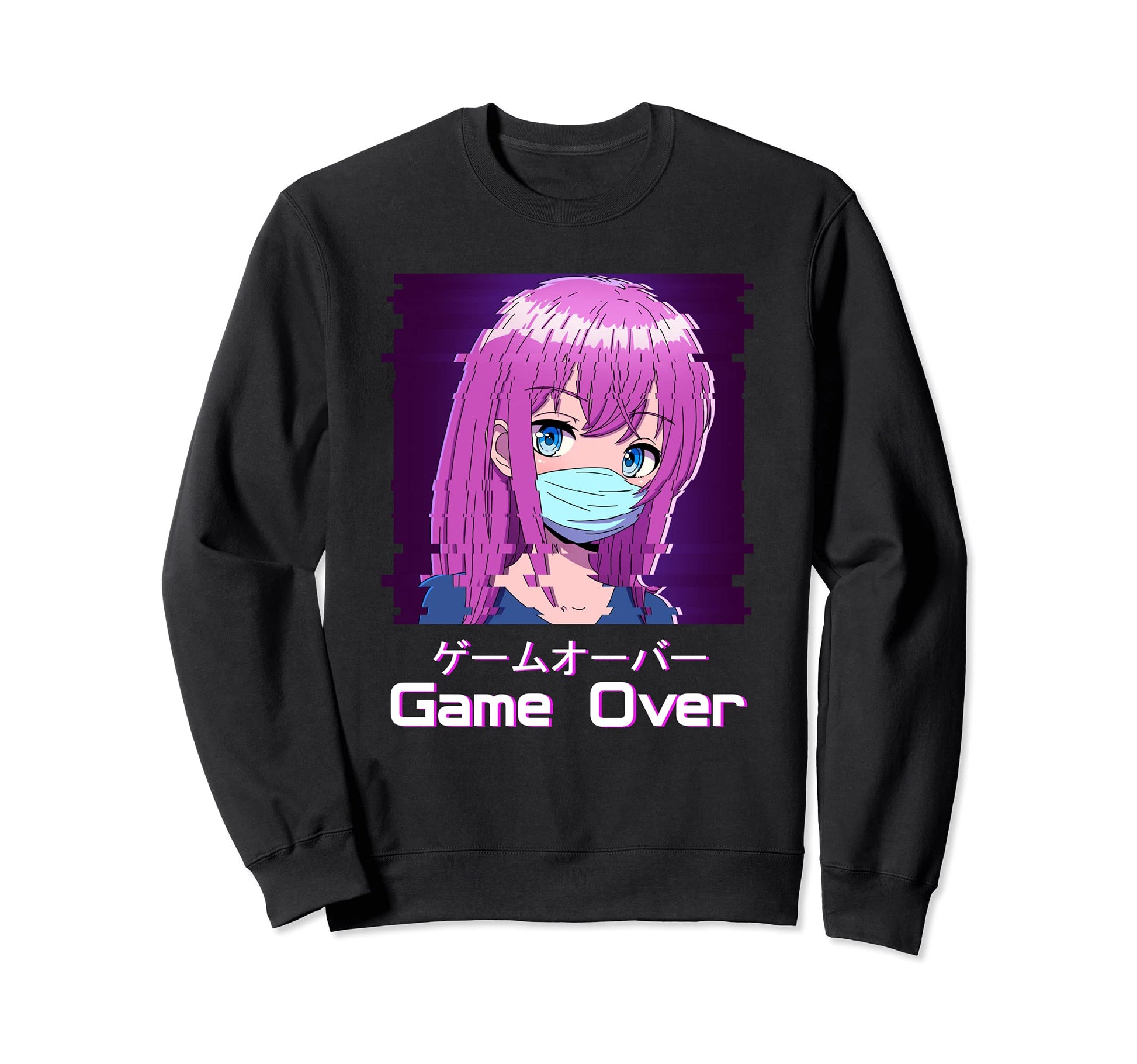 Game Over Japanese Vaporwave Sweatshirt - Streetwear Style Unisex - T-Shirt, Sweatshirt, Hoodie