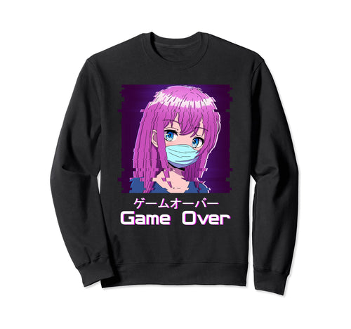 Game Over Japanese Vaporwave Sweatshirt - Streetwear Style Unisex - T-Shirt, Sweatshirt, Hoodie