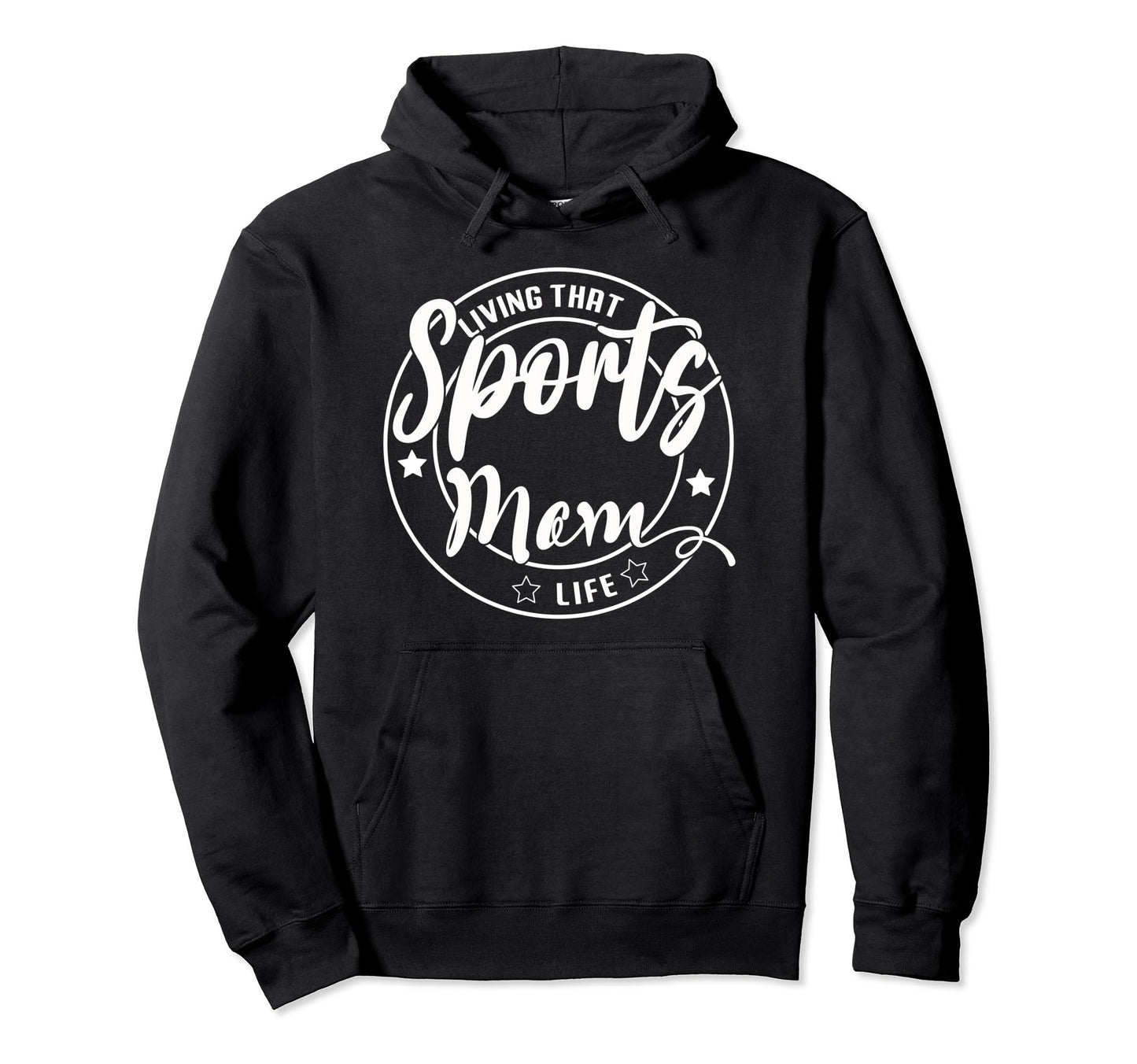 Living That Sports Mom Life Games Day Hoodie - Aesthetic Graphic Unisex - T-Shirt, Sweatshirt, Hoodie