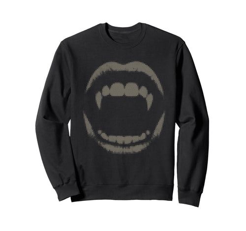 Vampire Fangs Y2K Grunge Emo Sweatshirt - Streetwear Style for Adults - T-Shirt, Sweatshirt, Hoodie