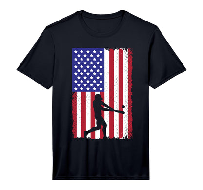 Baseball Usa Player Us American Flag T-Shirt - Streetwear Style Unisex - T-Shirt, Sweatshirt, Hoodie