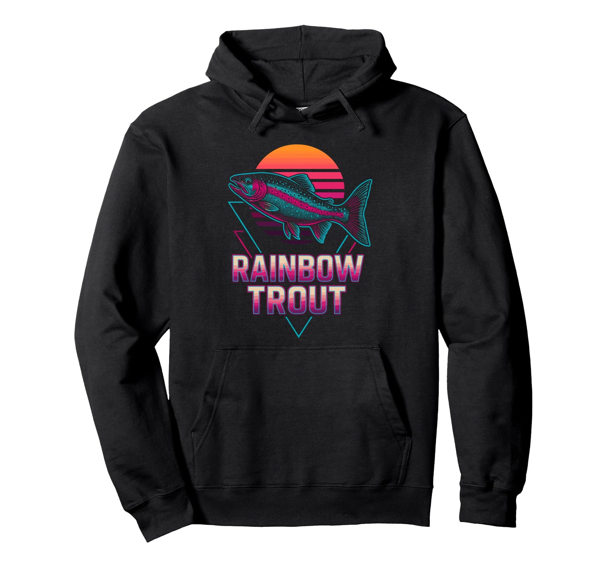 Rainbow Trout Hoodie - Streetwear Style for Adults - T-Shirt, Sweatshirt, Hoodie