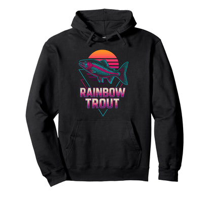 Rainbow Trout Hoodie - Streetwear Style for Adults - T-Shirt, Sweatshirt, Hoodie