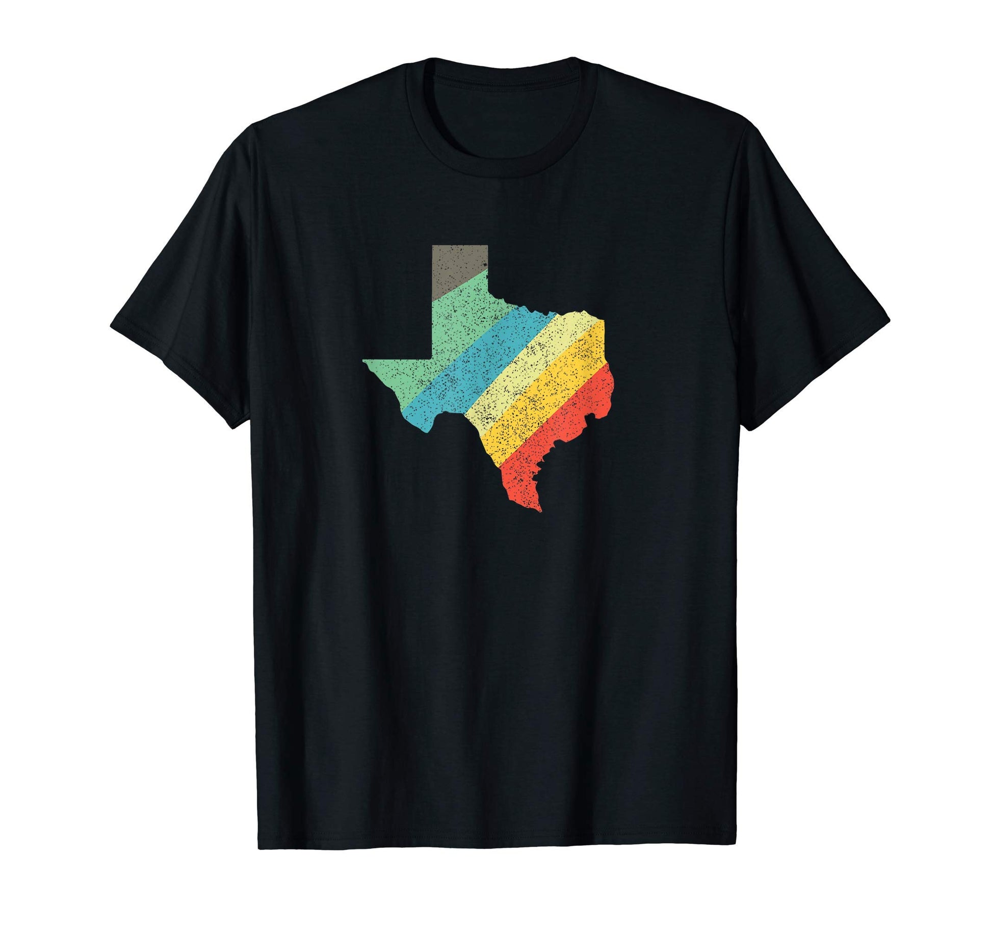 Texas Rainbow Outline Stripes T-Shirt - Minimalist Print Men Women - T-Shirt, Sweatshirt, Hoodie