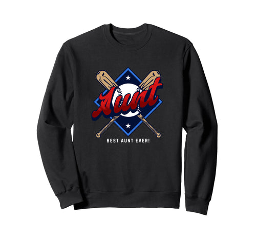 Baseball Aunt Baseball Supporter Sweatshirt - Custom Art Print Men Women - T-Shirt, Sweatshirt, Hoodie