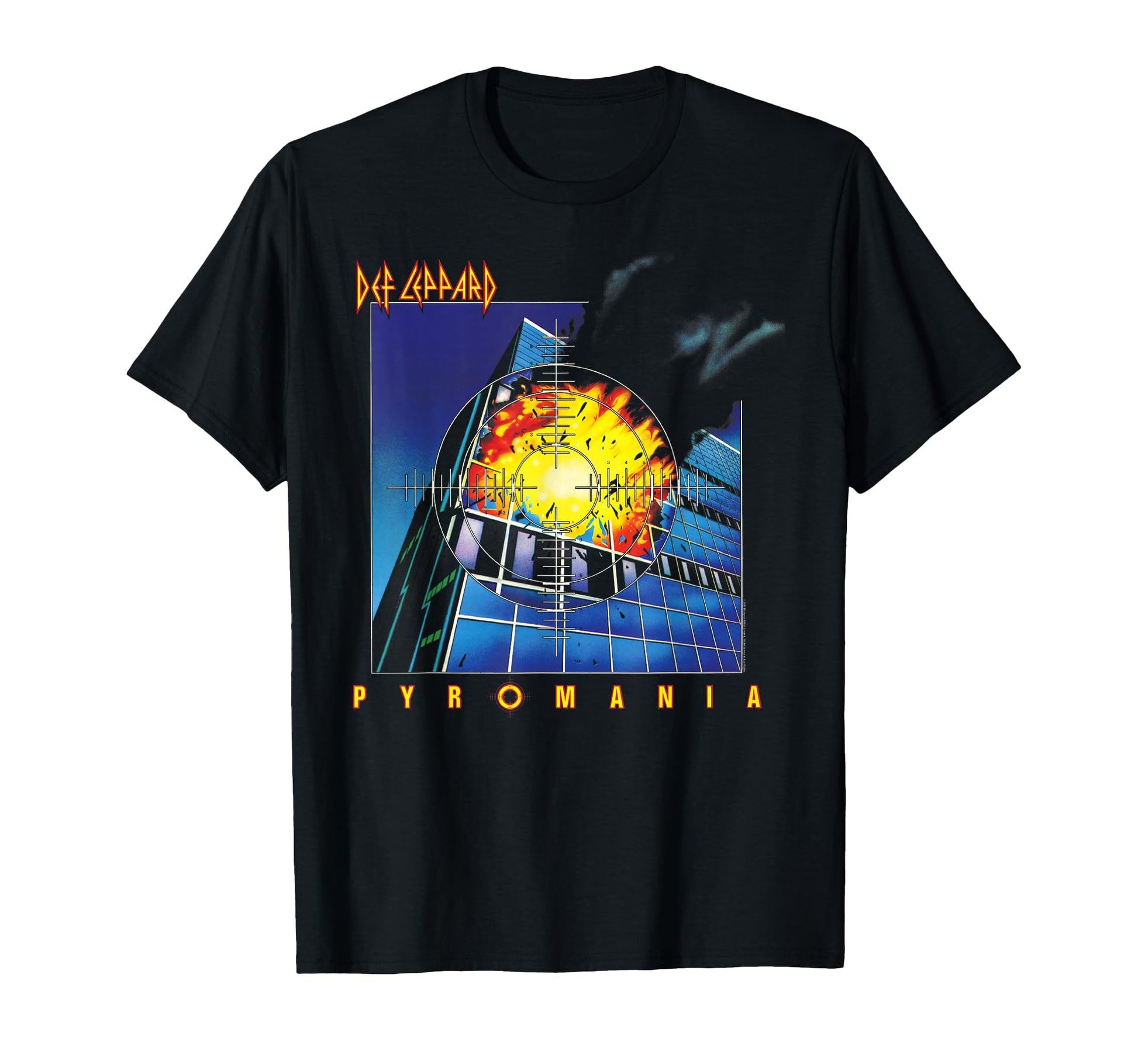 Def Leppard Pyromania Black Cotton Fit T-Shirt - Unique Graphic Men Women - T-Shirt, Sweatshirt, Hoodie