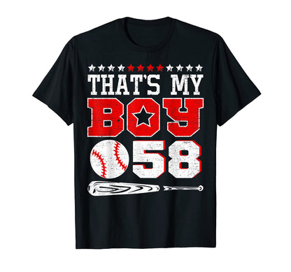Thats My Baseball 58 T-Shirt - Casual Everyday Wear Men Women - T-Shirt, Sweatshirt, Hoodie