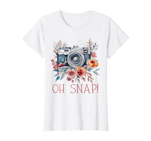 Photographer Oh Snap Funny Camera T-Shirt - Unique Graphic for Adults - T-Shirt, Sweatshirt, Hoodie