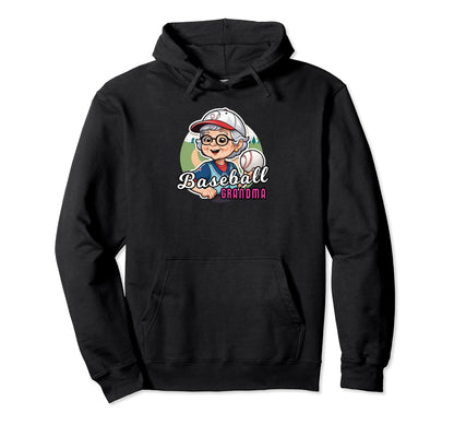 Baseball Grandma Mothers Day Baseball Hoodie - Aesthetic Graphic Unisex - T-Shirt, Sweatshirt, Hoodie