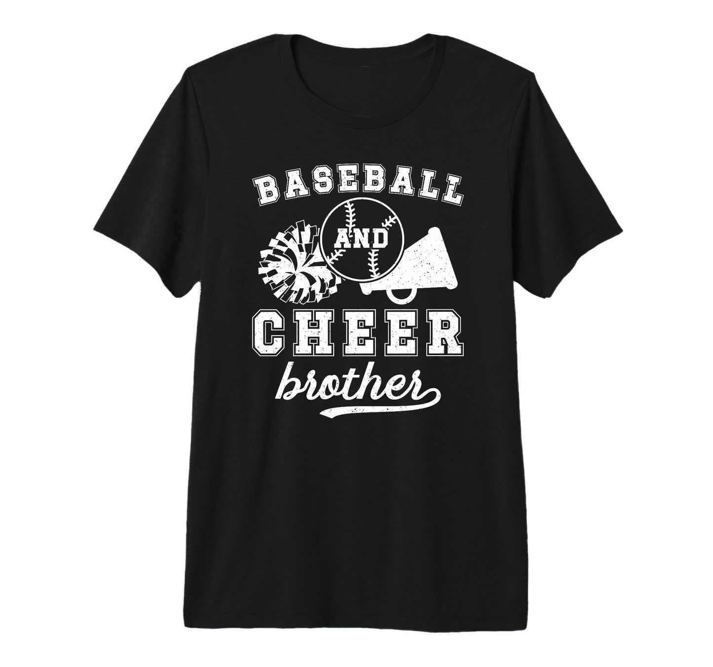 Baseball And Cheer Brother Cheerleading T-Shirt - Streetwear Style Unisex - T-Shirt, Sweatshirt, Hoodie