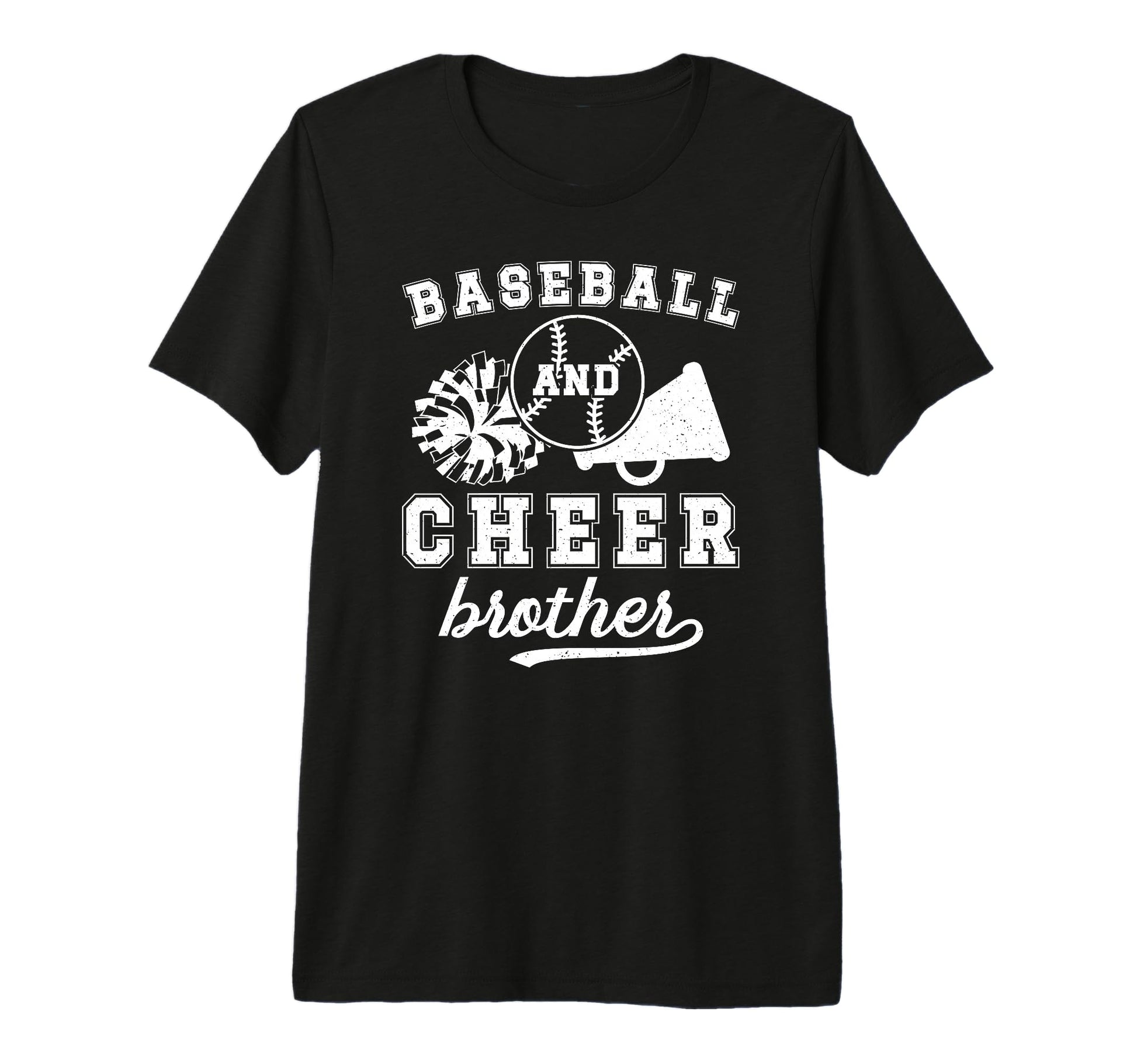 Baseball And Cheer Brother Cheerleading T-Shirt - Streetwear Style Unisex - T-Shirt, Sweatshirt, Hoodie