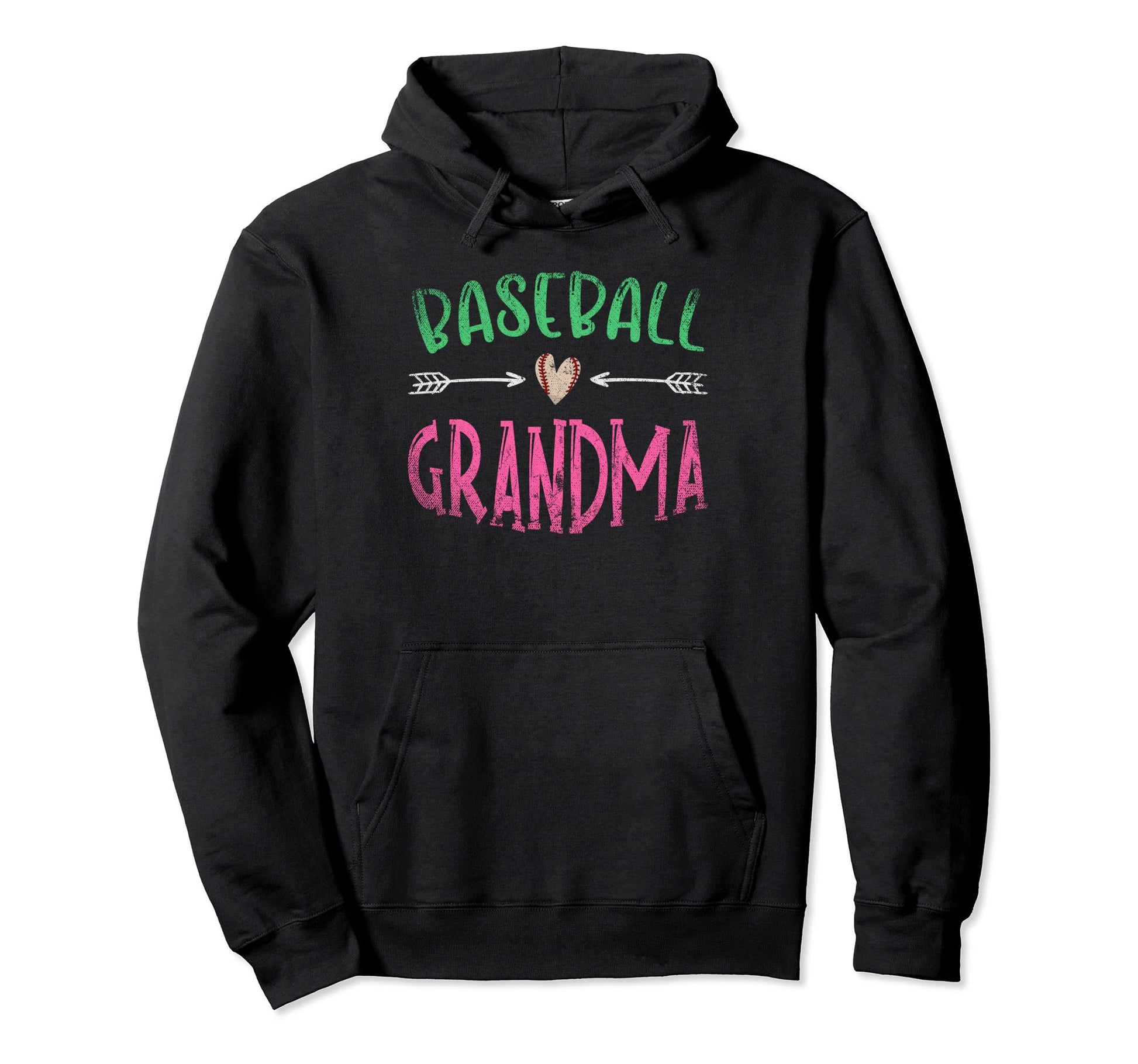 Baseball Grandma Baseball Player Mothers Hoodie - Unique Graphic Unisex - T-Shirt, Sweatshirt, Hoodie