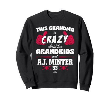 Grandma Crazy J Minter Atlanta Sweatshirt - Minimalist Print Men Women - T-Shirt, Sweatshirt, Hoodie
