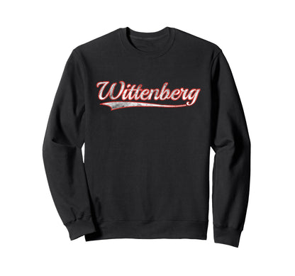 Wittenberg Varsity Distressed Sweatshirt - Custom Art Print Unisex - T-Shirt, Sweatshirt, Hoodie