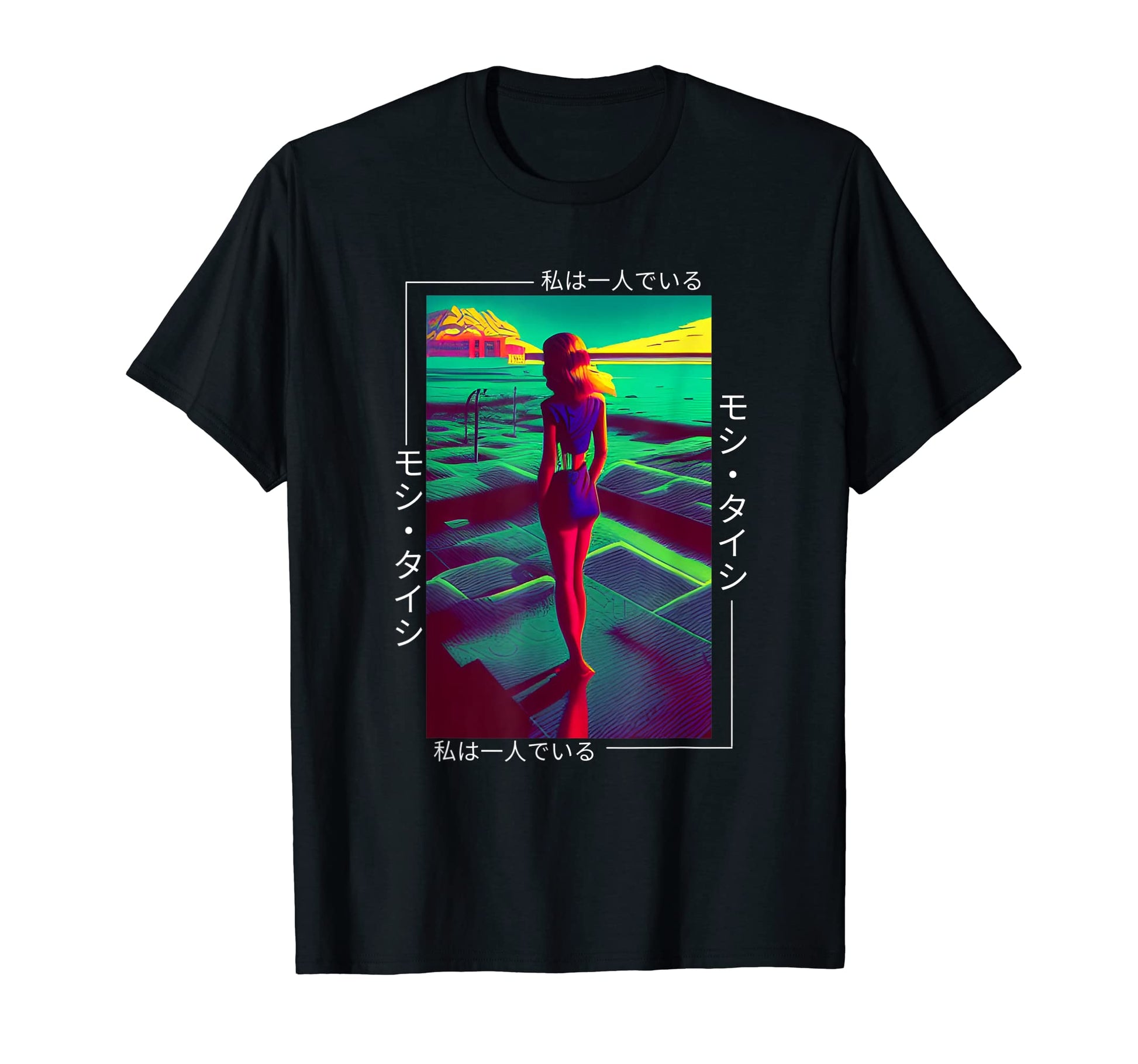 90S Synthwave Japanese Vaporwave Art T-Shirt - Novelty Apparel Unisex - T-Shirt, Sweatshirt, Hoodie