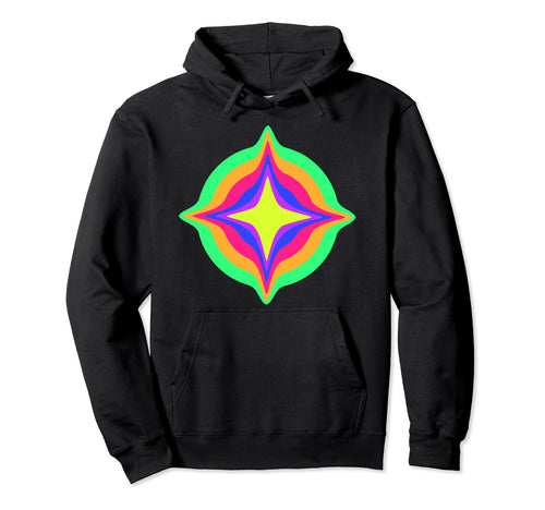 Drippy Star Yoga Trippy Glitch Hoodie - Trendy Graphic for Adults - T-Shirt, Sweatshirt, Hoodie