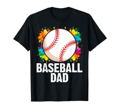 Baseball Dad Fathers Day Daddy Papa T-Shirt - Aesthetic Graphic Men Women - T-Shirt, Sweatshirt, Hoodie