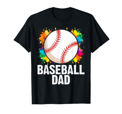 Baseball Dad Fathers Day Daddy Papa T-Shirt - Aesthetic Graphic Men Women - T-Shirt, Sweatshirt, Hoodie