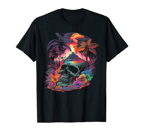 Palm Tree Tropical 80S Beach 70S T-Shirt - Aesthetic Graphic Men Women - T-Shirt, Sweatshirt, Hoodie