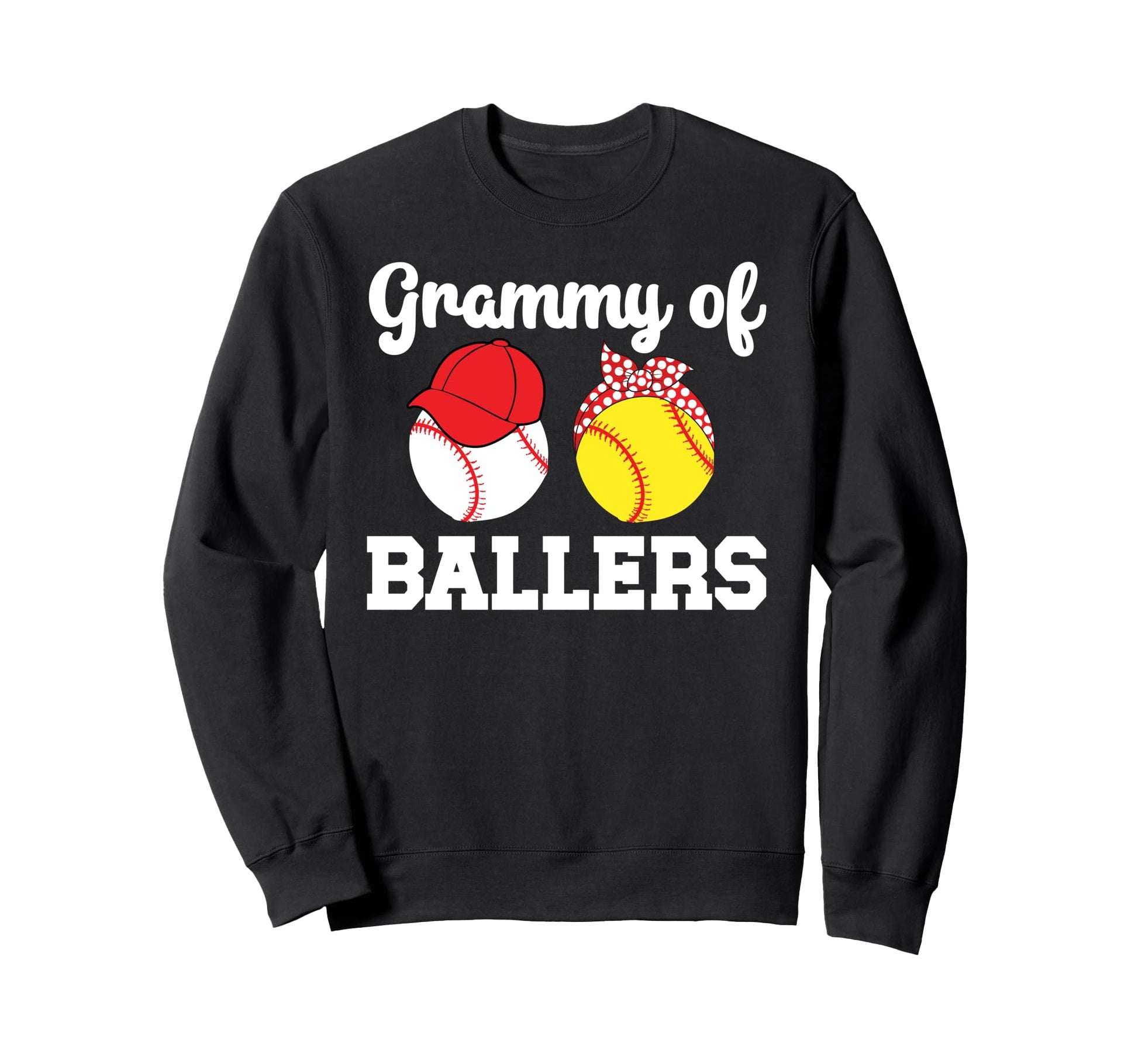 Grammy Ballers Baseball Softball Sweatshirt - Unique Graphic for Adults - T-Shirt, Sweatshirt, Hoodie