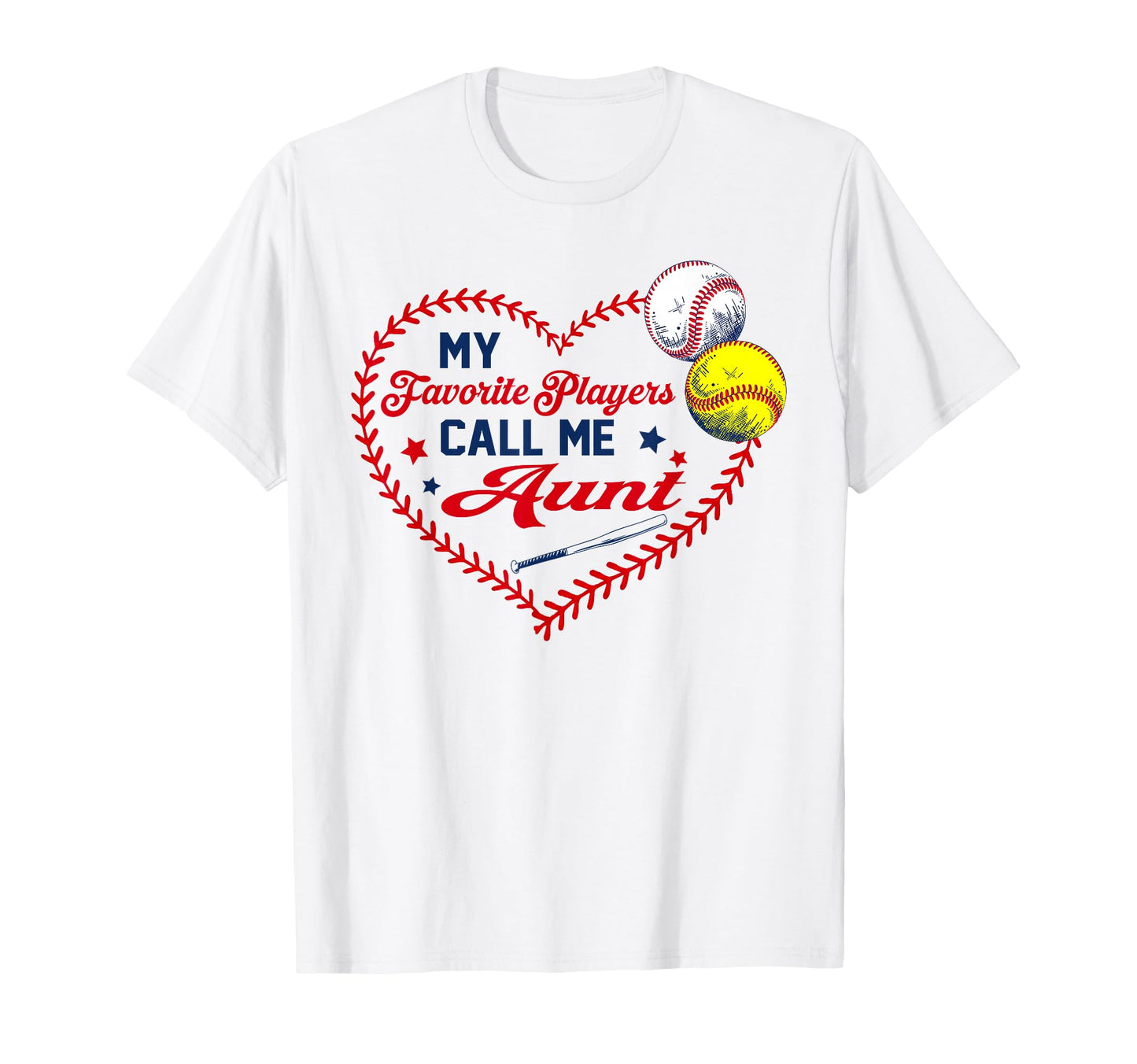 My Favorite Players Call Me Aunt T-Shirt - Graphic Print for Adults - T-Shirt, Sweatshirt, Hoodie